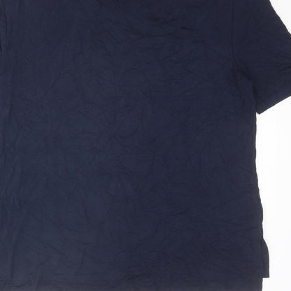 Womens UK Size S Oasis Blue Basic T-Shirt