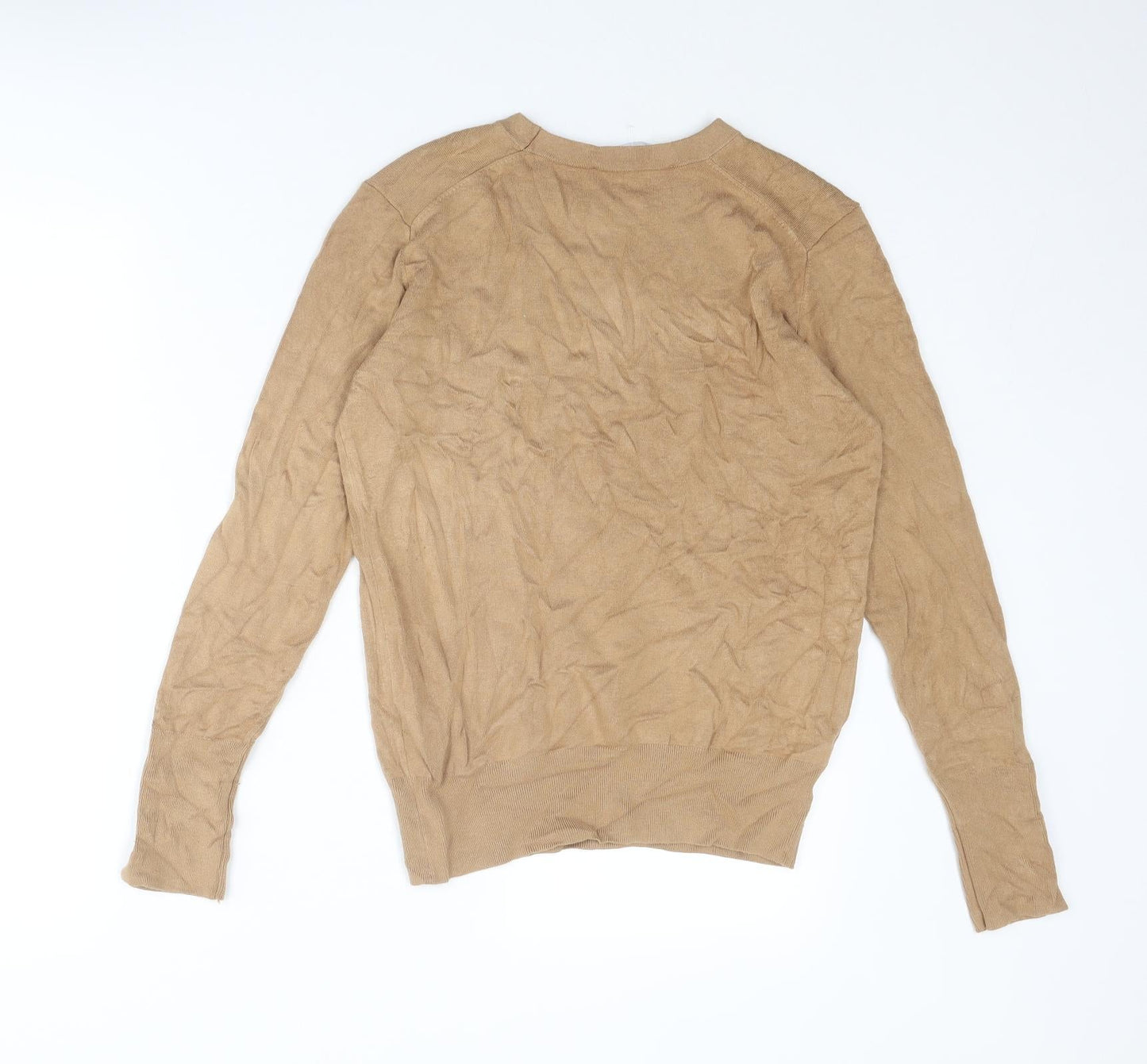 Womens UK Size L Zara Beige Pullover Jumper