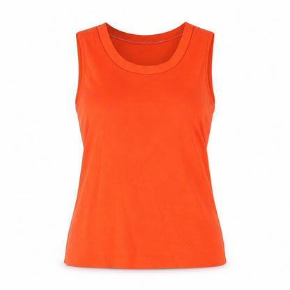 Womens UK Size L French Connection Red Basic Tank
