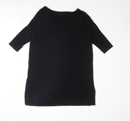 Womens UK Size XS Peruvian Connection Black Basic T-Shirt
