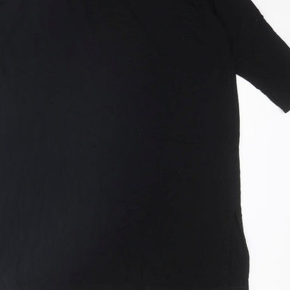 Womens UK Size XS Peruvian Connection Black Basic T-Shirt