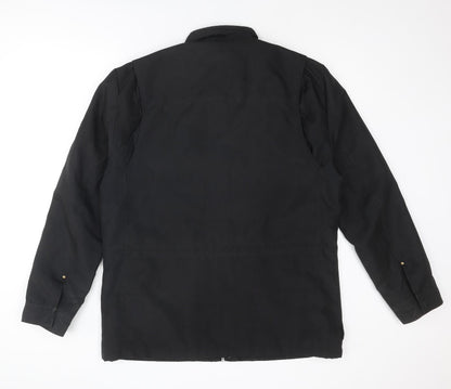 Mens UK Size L Kenneth Cole Reaction Black Pea Coat