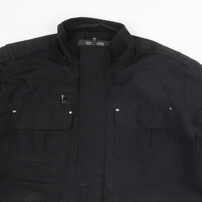 Mens UK Size L Kenneth Cole Reaction Black Pea Coat