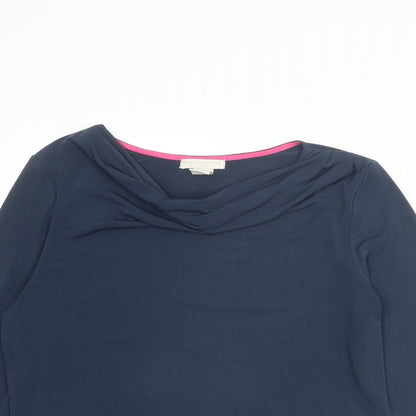 Womens UK Size L Christian Siriano Blue Basic T-Shirt