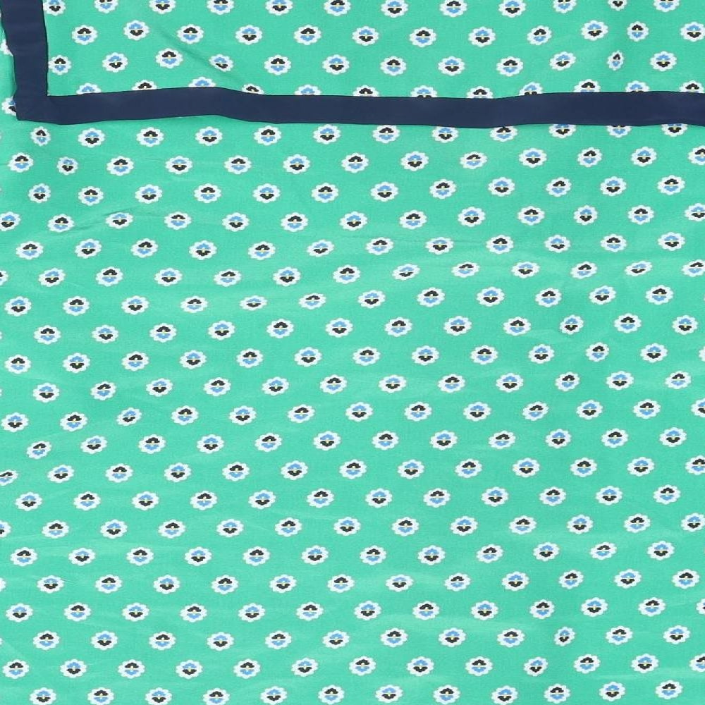 Womens UK Size 14 Country Casuals Green Basic Button-Up