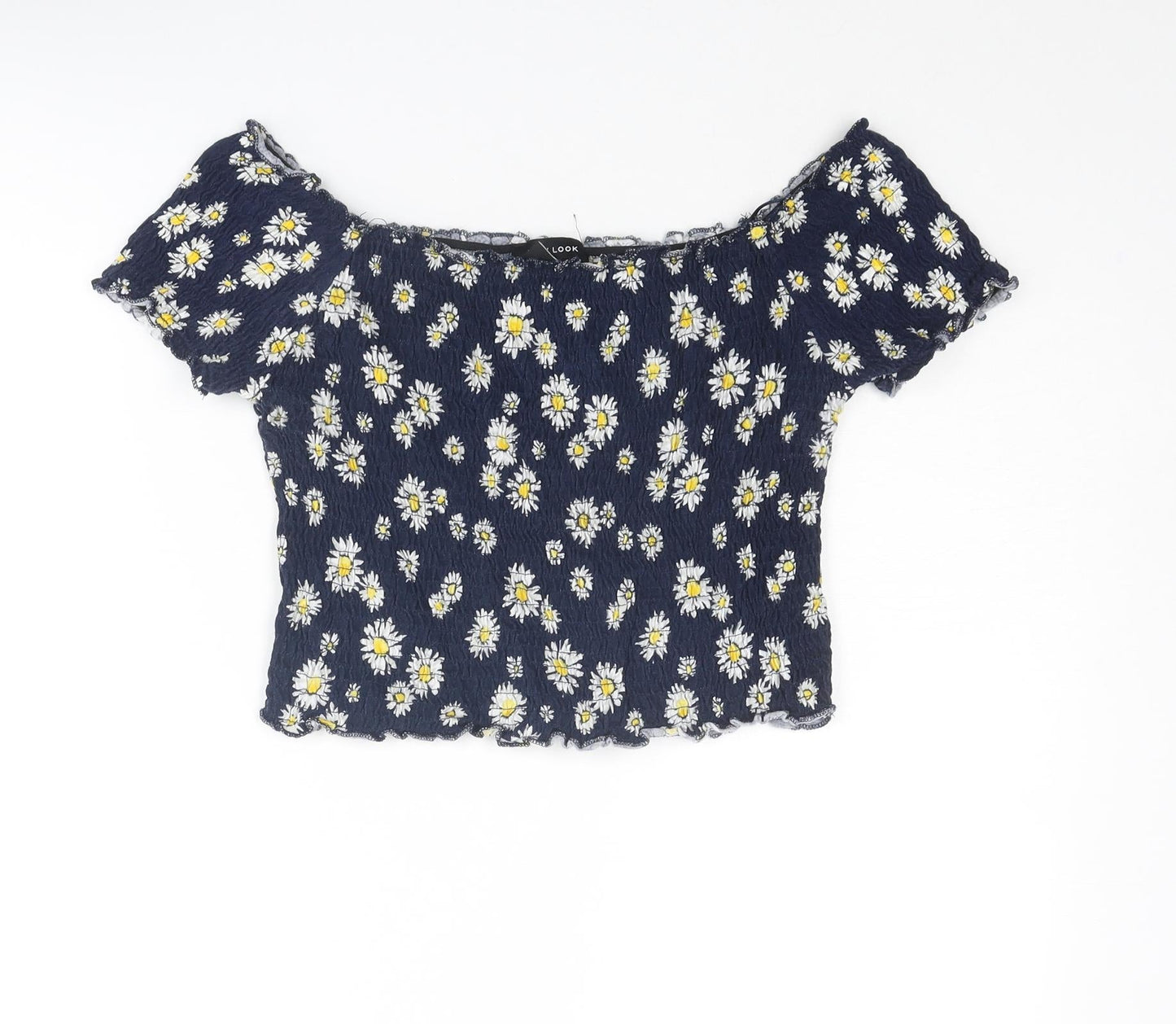 Womens UK Size 14 New Look Blue Basic Blouse