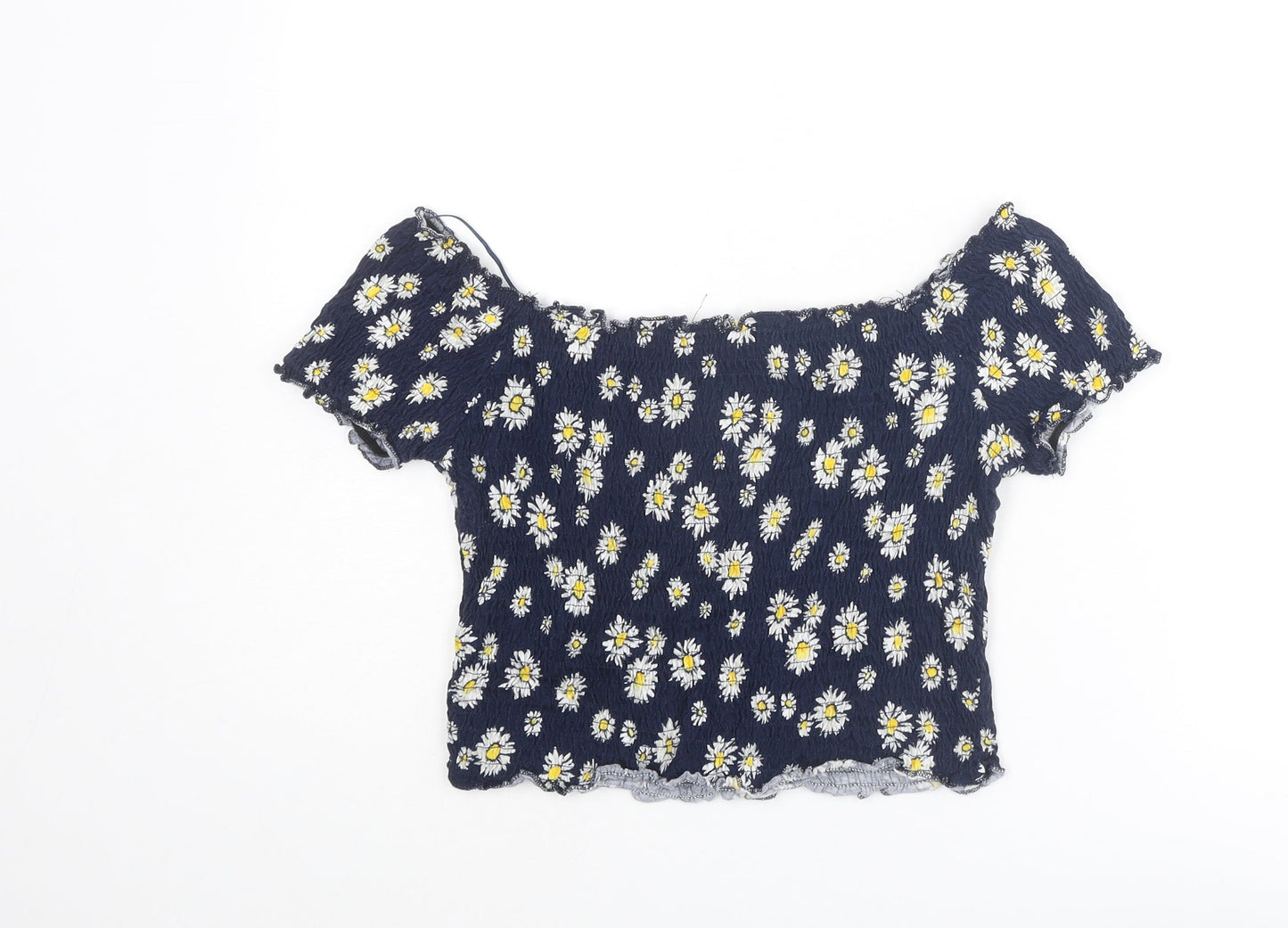 Womens UK Size 14 New Look Blue Basic Blouse