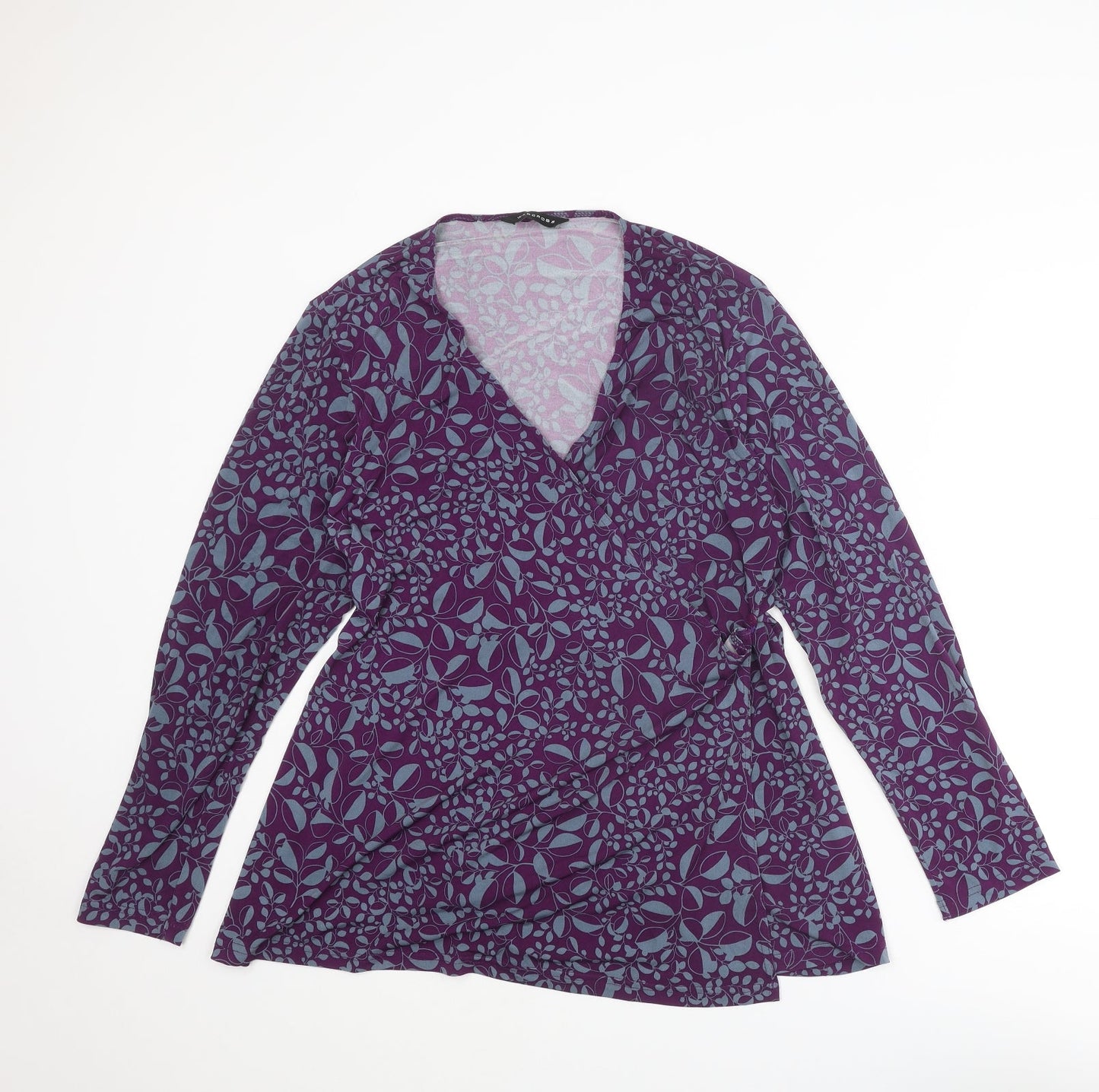 Womens UK Size 16 Wardrobe Purple Basic Blouse
