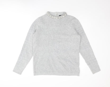 Womens UK Size 12 Dorothy Perkins Grey Pullover Jumper
