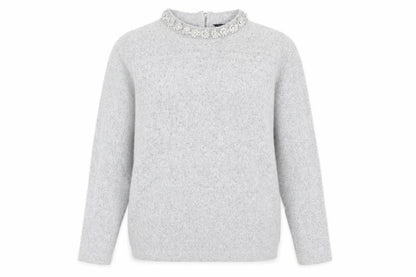 Womens UK Size 12 Dorothy Perkins Grey Pullover Jumper