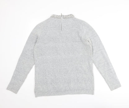 Womens UK Size 12 Dorothy Perkins Grey Pullover Jumper