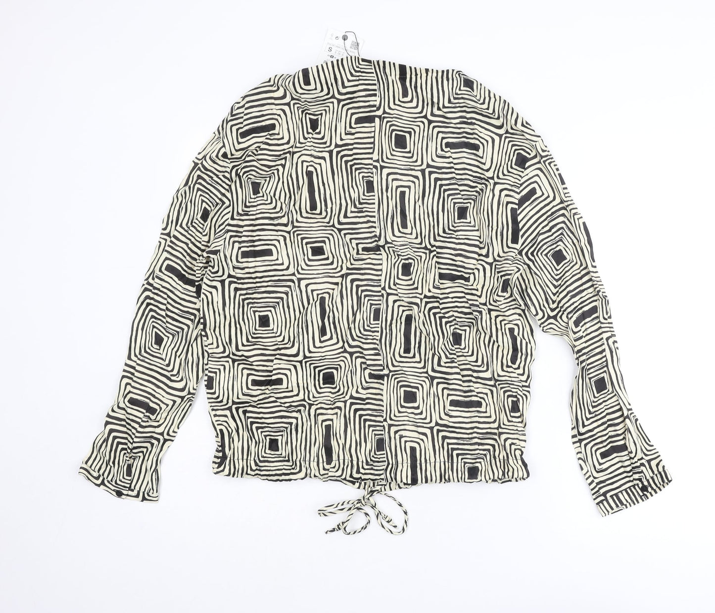 Womens UK Size S Zara Ivory Basic Blouse