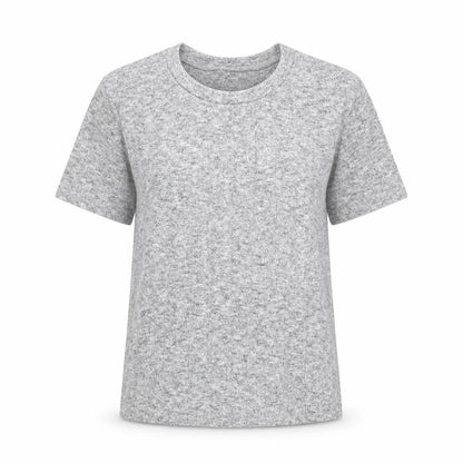 Womens UK Size S Zara Grey Basic T-Shirt