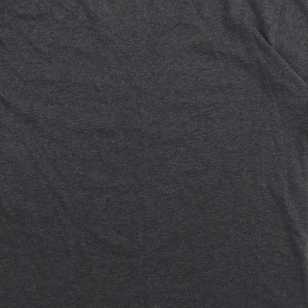 Womens UK Size 10 Disney Grey Basic T-Shirt