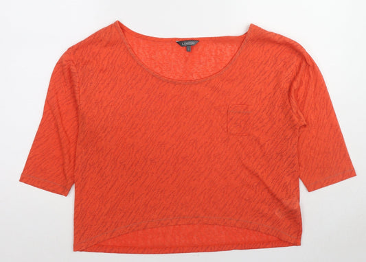 Womens UK Size 12 Marks and Spencer Red Basic T-Shirt