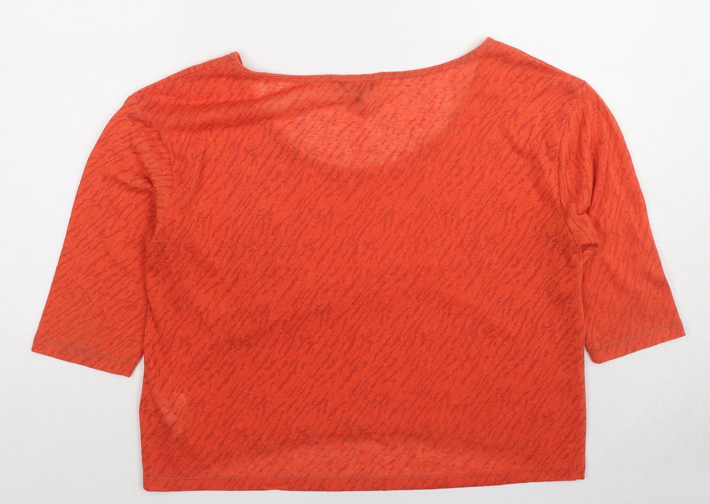 Womens UK Size 12 Marks and Spencer Red Basic T-Shirt