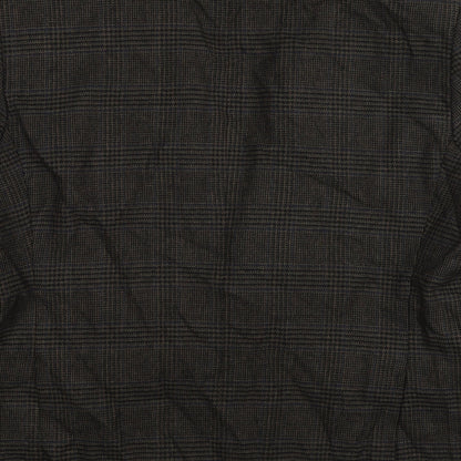 Chatleys Mens Grey Plaid Wool Jacket Suit Jacket Size 44 Regular