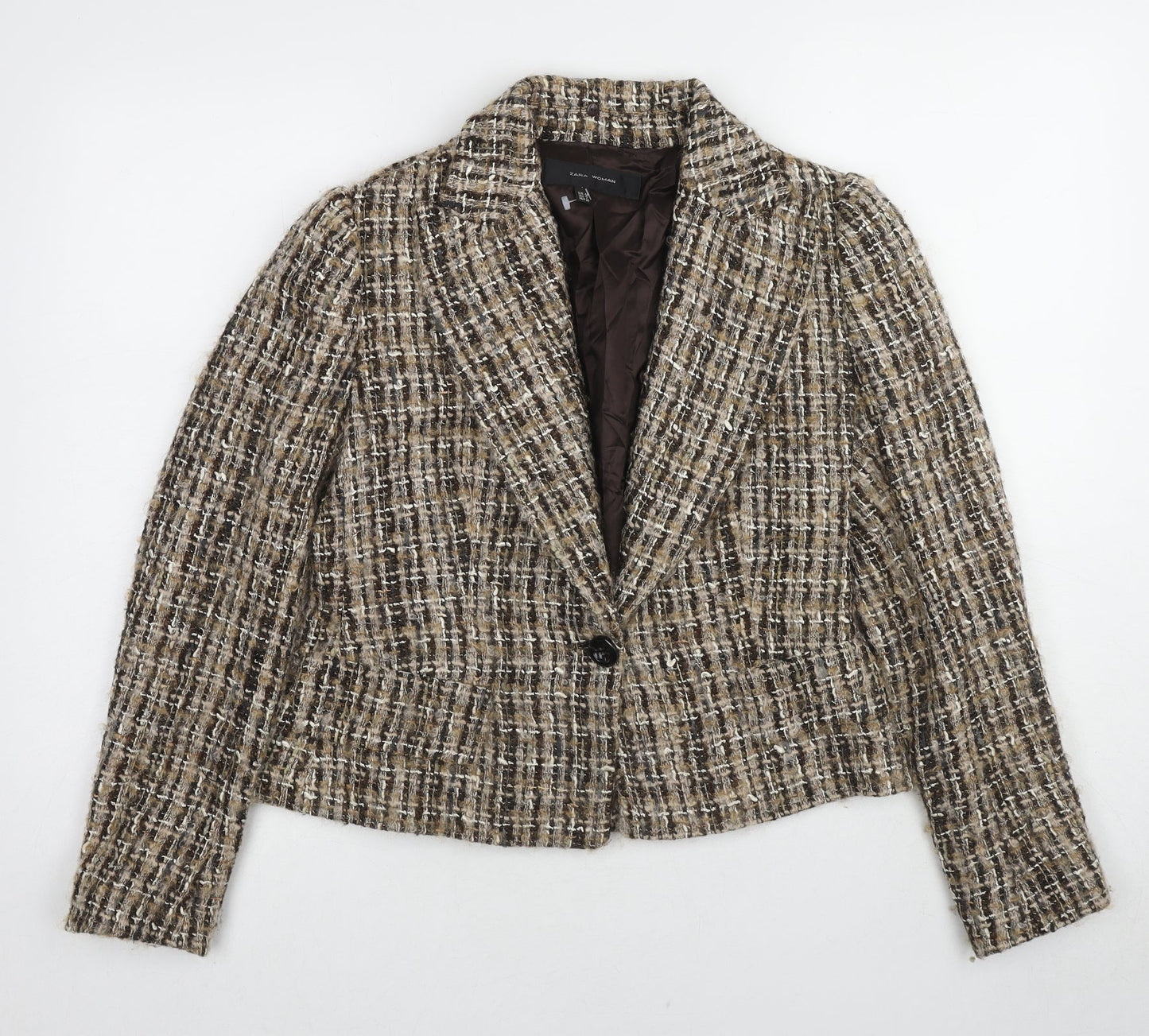 Womens UK Size 12 Zara Beige Jacket