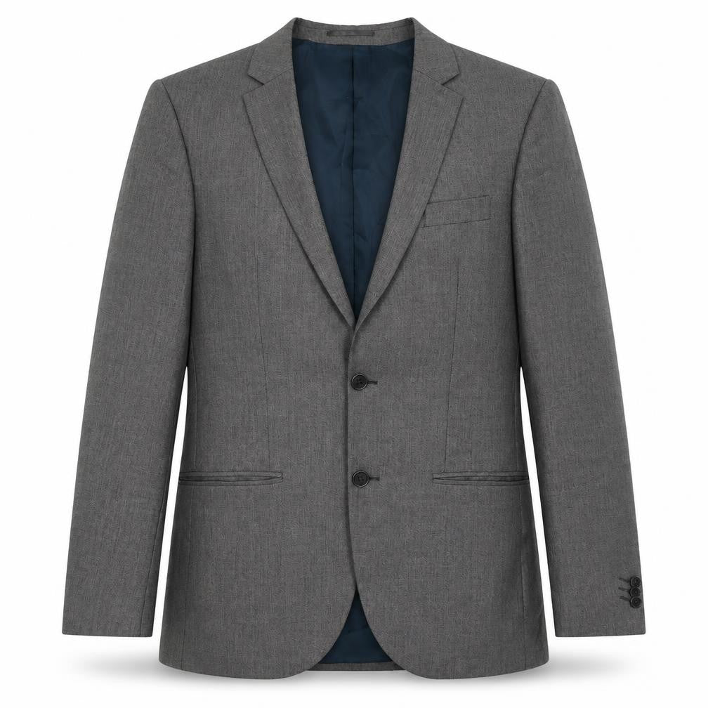 Mens UK Size 40 River Island Regular Grey Suit Jacket