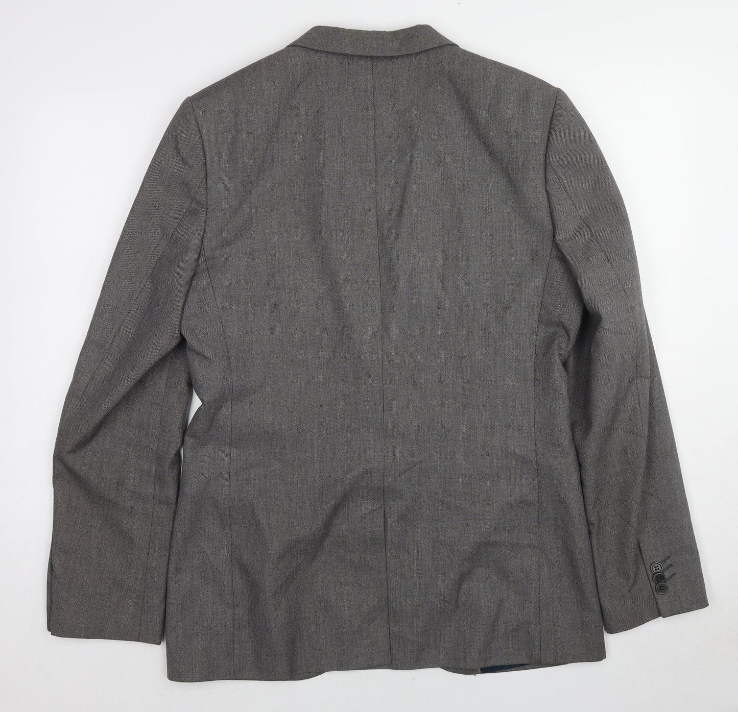 Mens UK Size 40 River Island Regular Grey Suit Jacket