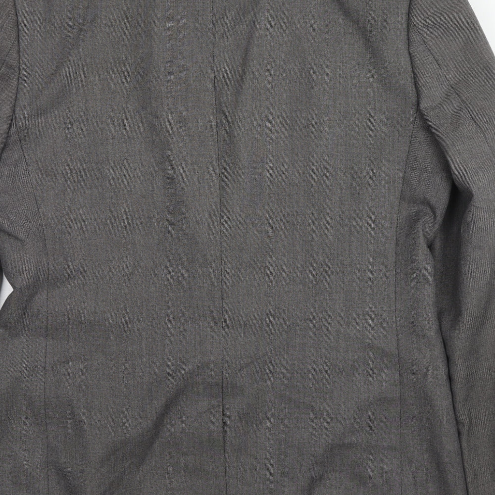Mens UK Size 40 River Island Regular Grey Suit Jacket