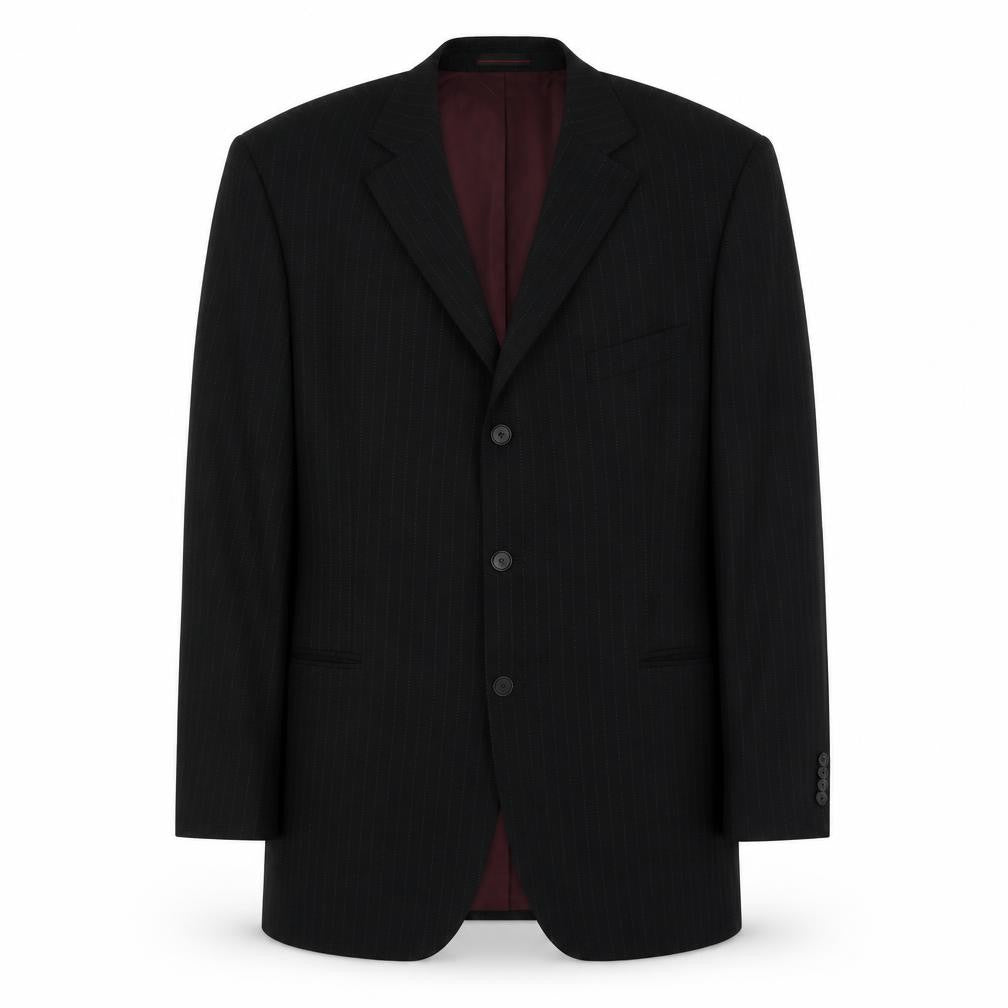 Mens UK Size 44 1860 Menswear Regular Black Suit Jacket
