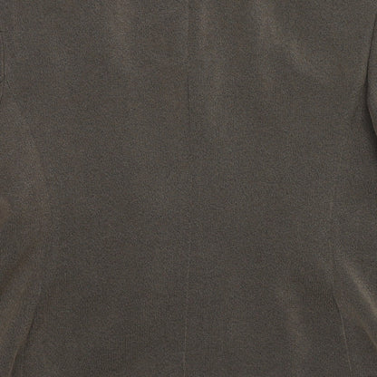 NEXT Womens Brown Polyester Jacket Blazer Size 14