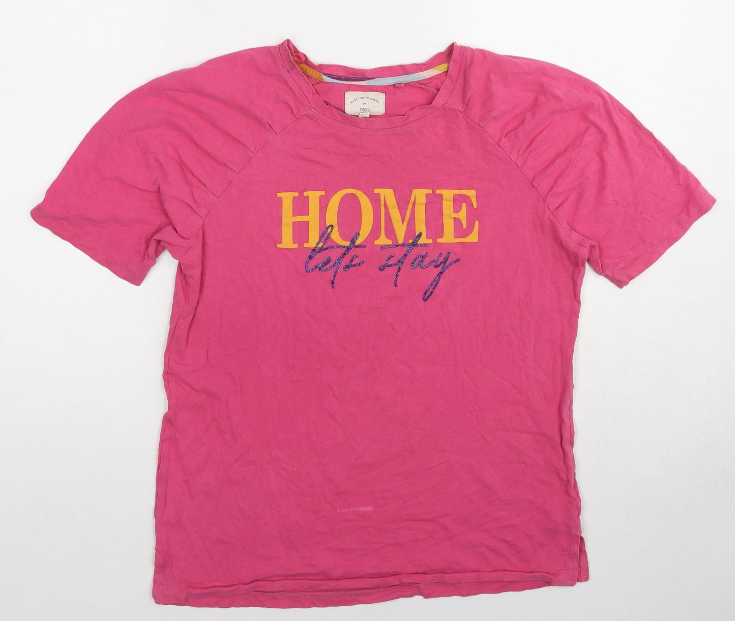 Womens UK Size S NEXT Pink Basic T-Shirt