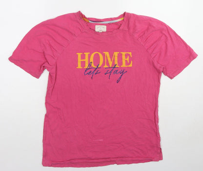 Womens UK Size S NEXT Pink Basic T-Shirt