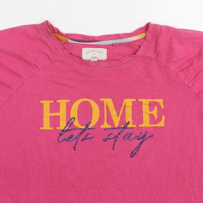 Womens UK Size S NEXT Pink Basic T-Shirt