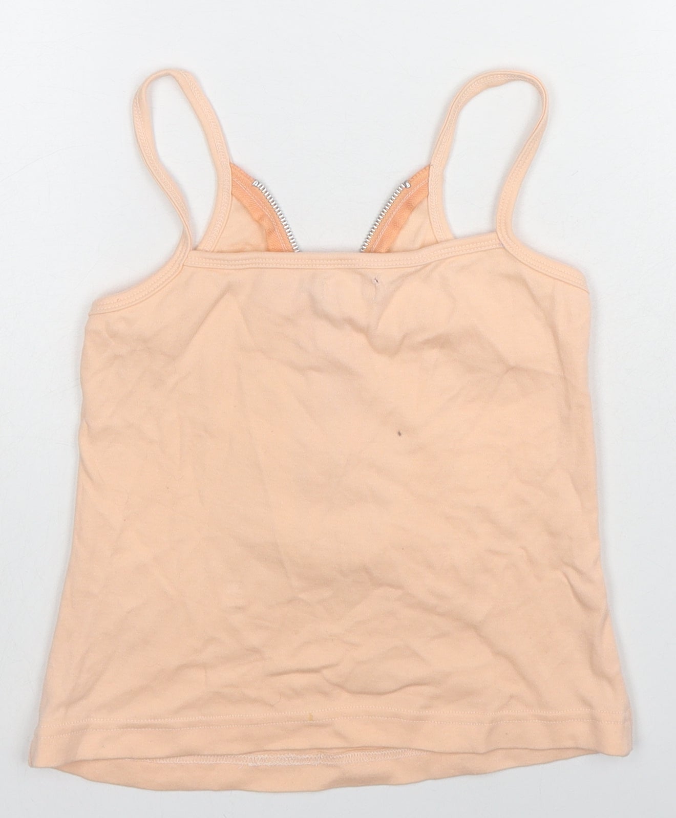 Influence Womens Beige Polyester Basic Tank Size S V-Neck - Size S-M