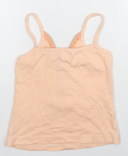 Influence Womens Beige Polyester Basic Tank Size S V-Neck - Size S-M