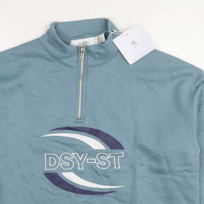 DSY-ST Womens Blue Polyester Pullover Sweatshirt Size 8 Pullover