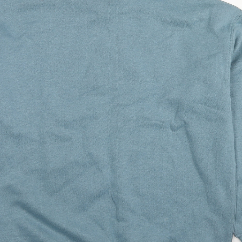 DSY-ST Womens Blue Polyester Pullover Sweatshirt Size 8 Pullover