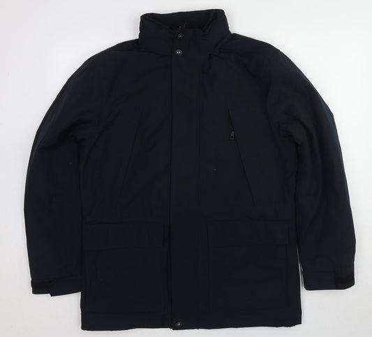 Mens UK Size M Marks and Spencer Blue Pea Coat