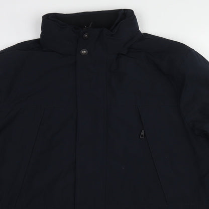 Mens UK Size M Marks and Spencer Blue Pea Coat
