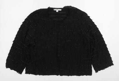Womens UK Size L Klass Black Basic Blouse