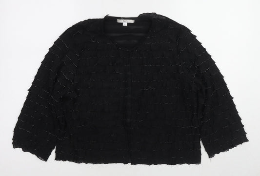 Womens UK Size L Klass Black Basic Blouse