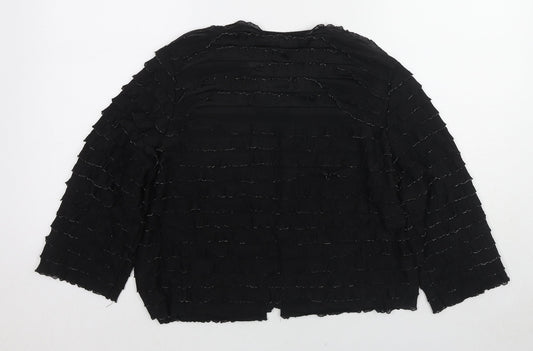 Womens UK Size L Klass Black Basic Blouse