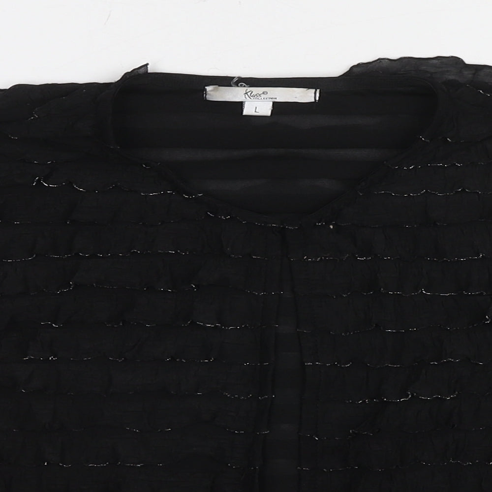 Womens UK Size L Klass Black Basic Blouse