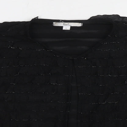 Womens UK Size L Klass Black Basic Blouse