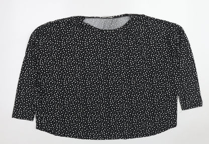 Womens UK Size M New Look Black Basic Blouse