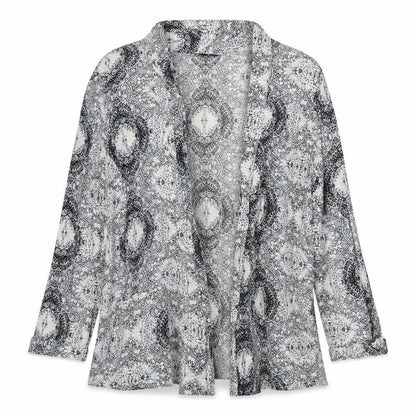 Womens UK Size 10 New Look Grey Kimono Blouse