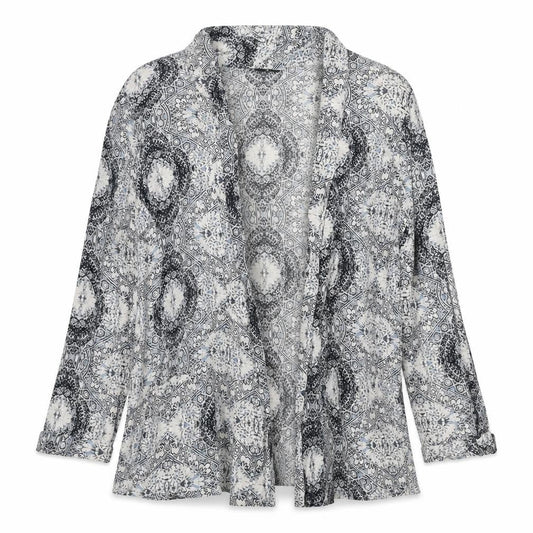 Womens UK Size 10 New Look Grey Kimono Blouse