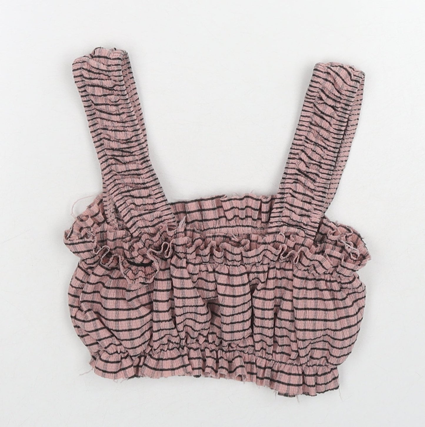 Womens UK Size 6 Topshop Pink Cropped Tank