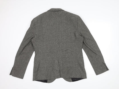 Mens UK Size 42 Topman Regular Grey Suit Jacket