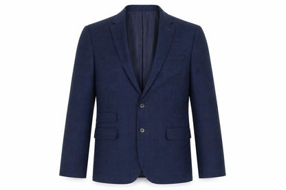 Sawyers + Hendricks London Mens Blue Polyester Jacket Suit Jacket Size 44 Regular