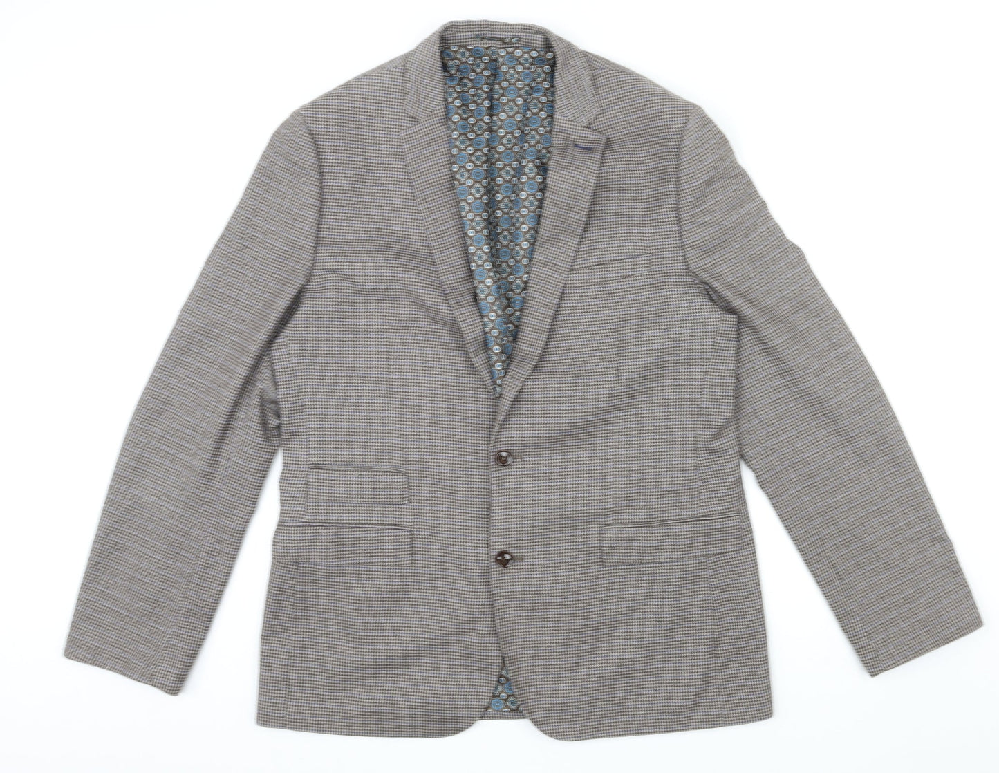 Mens UK Size 44 OneSix5ive Regular Brown Suit Jacket