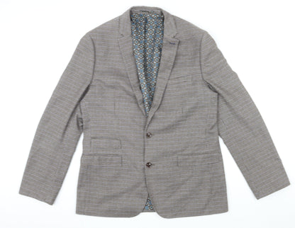 Mens UK Size 44 OneSix5ive Regular Brown Suit Jacket