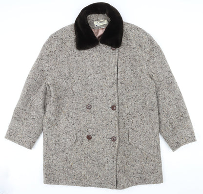 Womens UK Size 16 Lampert Brown Pea Coat